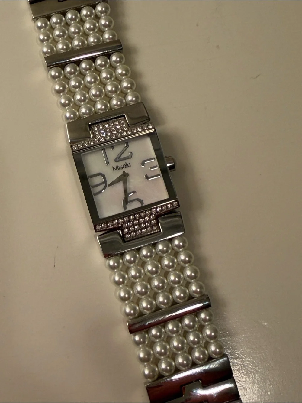 NEW Misaki Monte Carlo Pearl Bracelet Watch – Mother of Pearl Dial